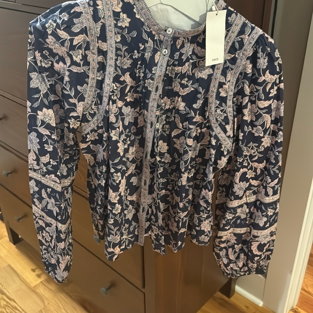 Mango floral blouse